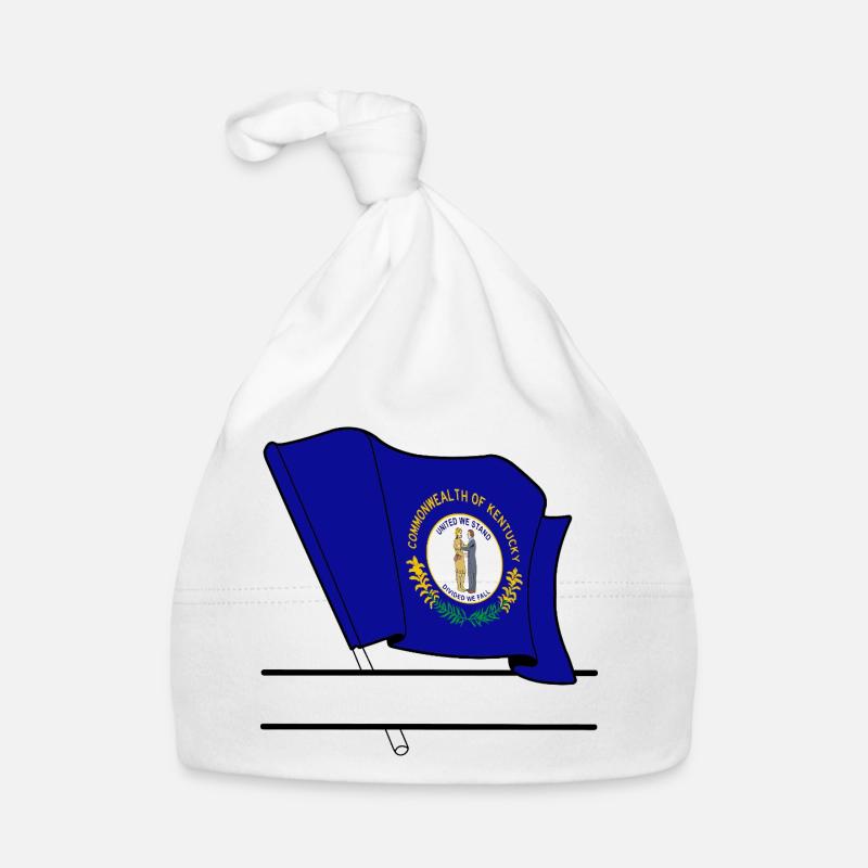 Bannière de texte du drapeau du Kentucky Bonnet bio Bébé