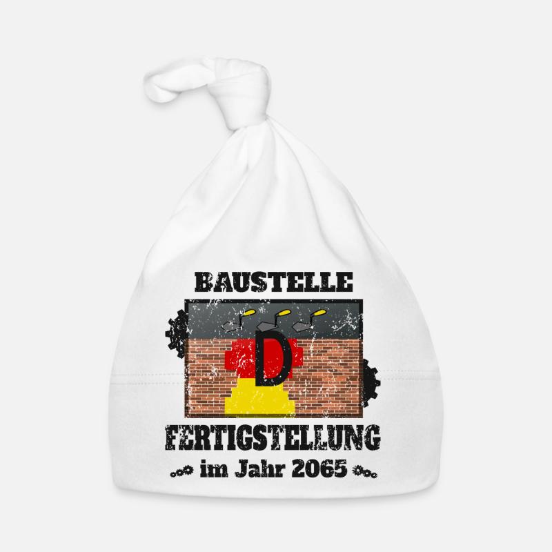 Construction site Germany Organic Baby Cap