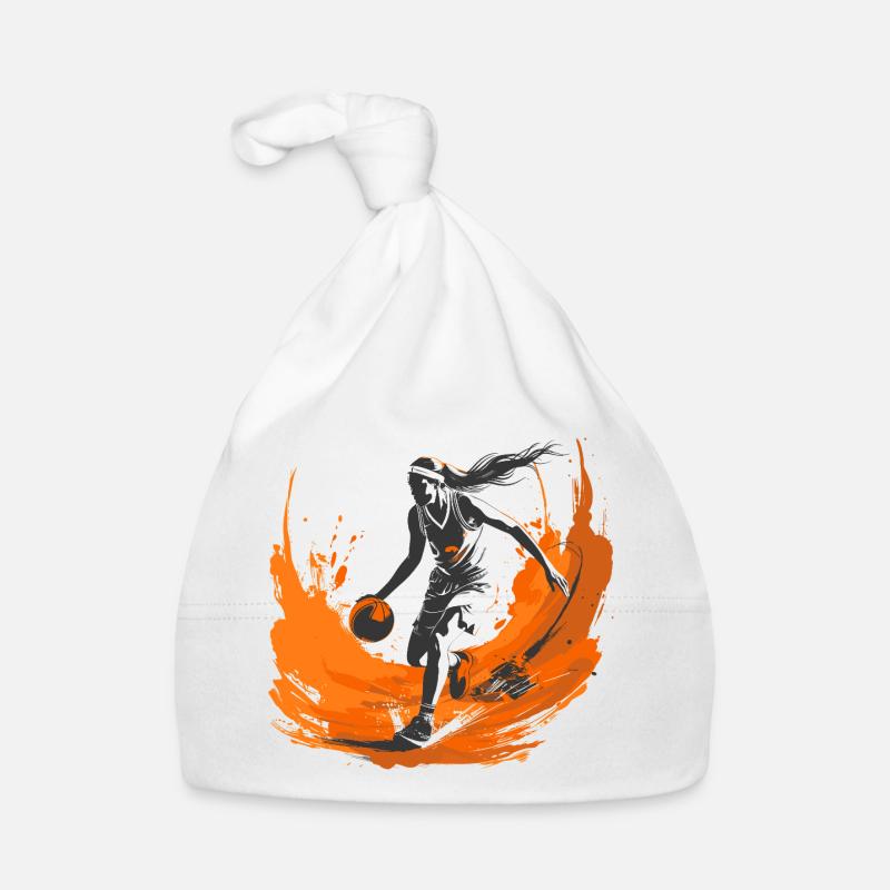 Basketball player Organic Baby Cap
