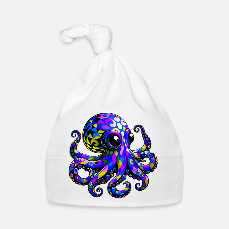 Krake Baby Bio-Mütze