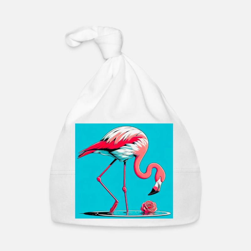 Flamingo Baby Bio-Mütze
