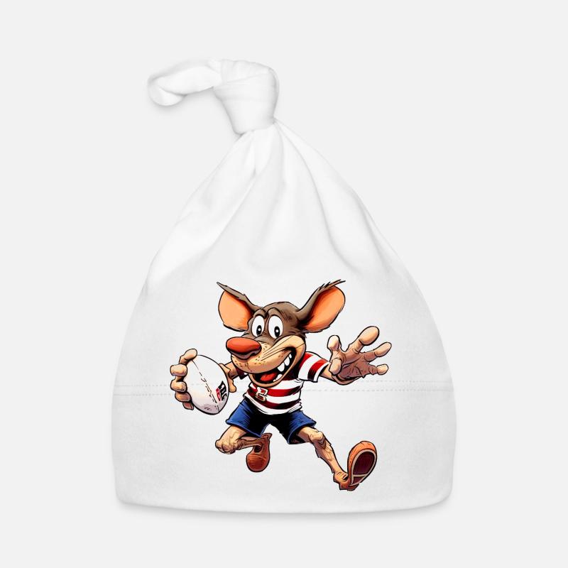Mice Rugby Organic Baby Cap