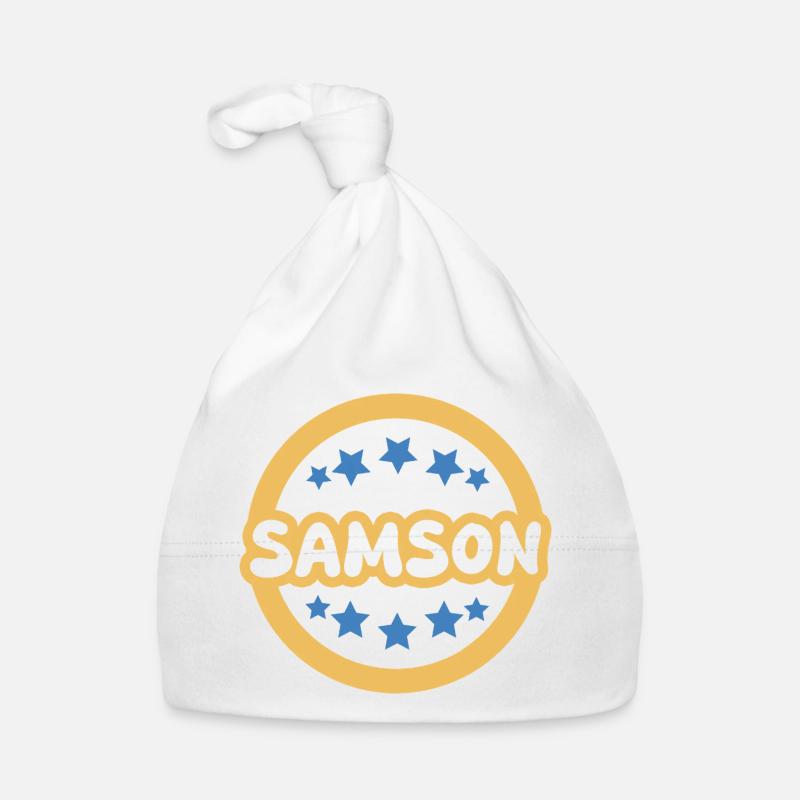 Lettrage Galactic Sampson pour Samson Bonnet bio Bébé