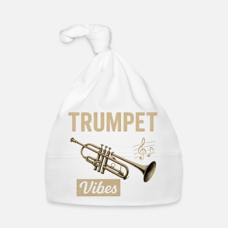 Conception pittoresque de trompette avec ambiance Bonnet bio Bébé