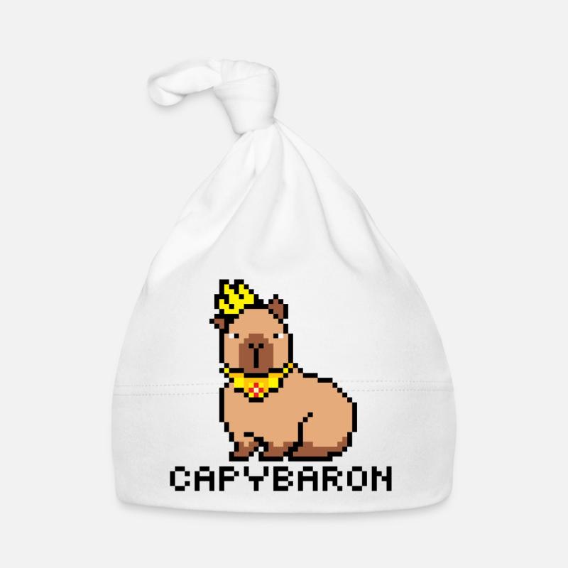 capybaron pixelart Organic Baby Cap