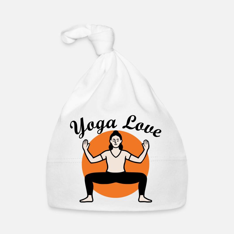 Yoga Amour - Bonnet bio Bébé - blanc