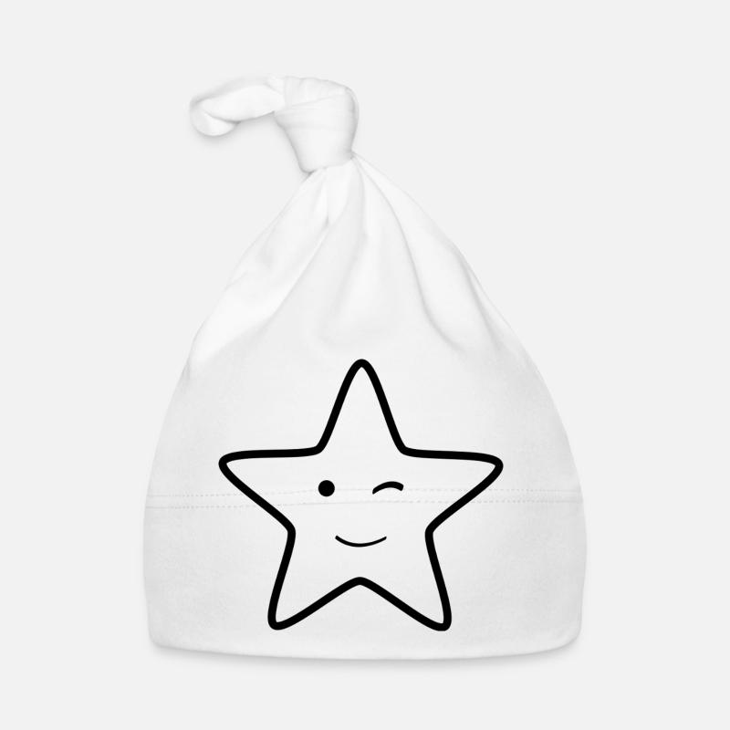 Winking star Organic Baby Cap