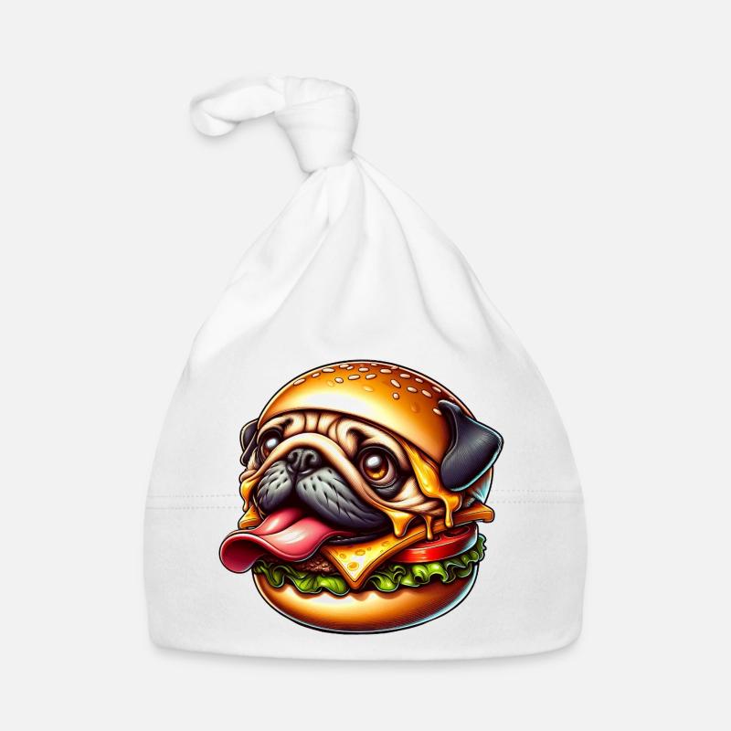 mignon carlin halloween cheeseburger dessin animé monstre Bonnet bio Bébé