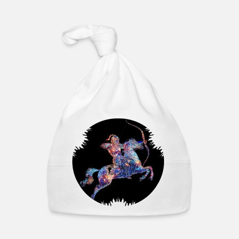 Geometric constellation Sagittarius Organic Baby Cap