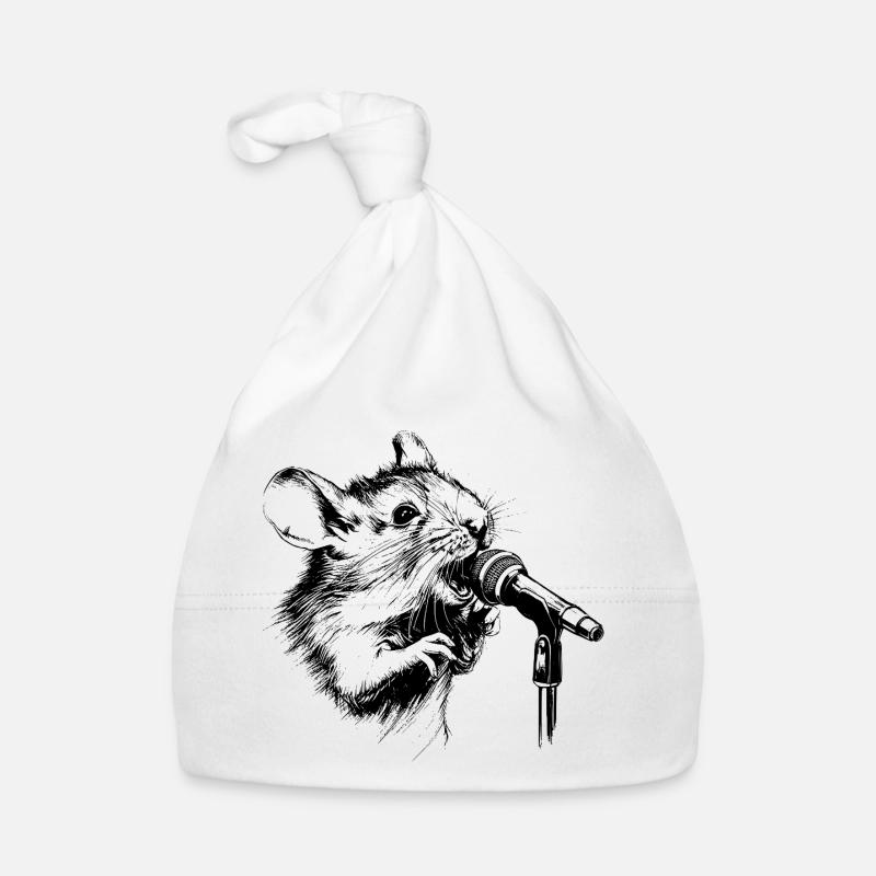 Singing Mouse Organic Baby Cap