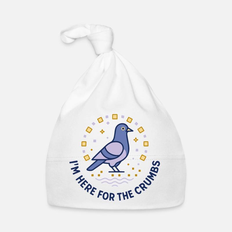 Taube Krümeljäger - Baby Bio-Mütze - Weiß