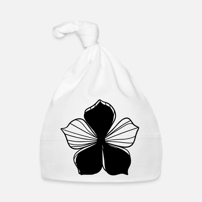 Design floral graphique transparent - Graphique fleur Bonnet bio Bébé