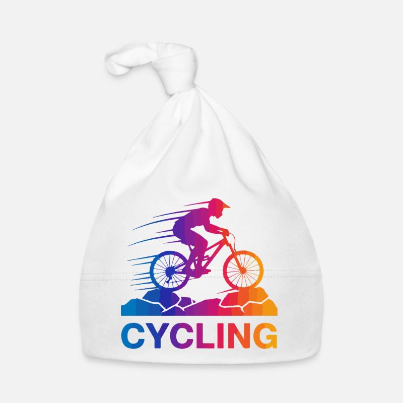 Saut de VTT arc-en-ciel Bonnet bio Bébé