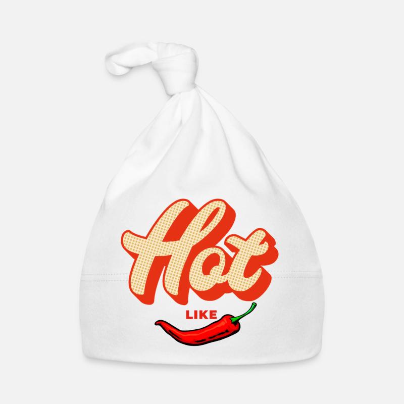 Hot Like Chili – Retro Schärfe Baby Bio-Mütze