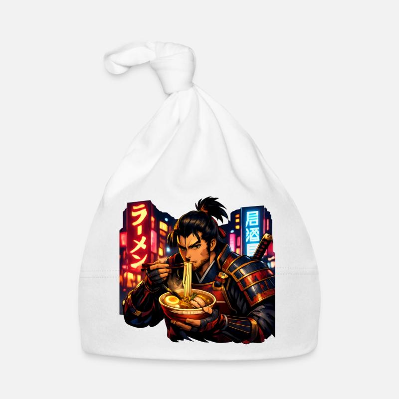 Ramen Cyber Samouraï Neon Bonnet bio Bébé