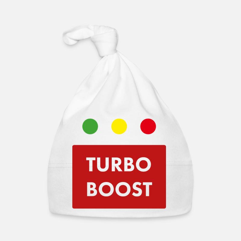 Texte rétro du turbo boost Bonnet bio Bébé