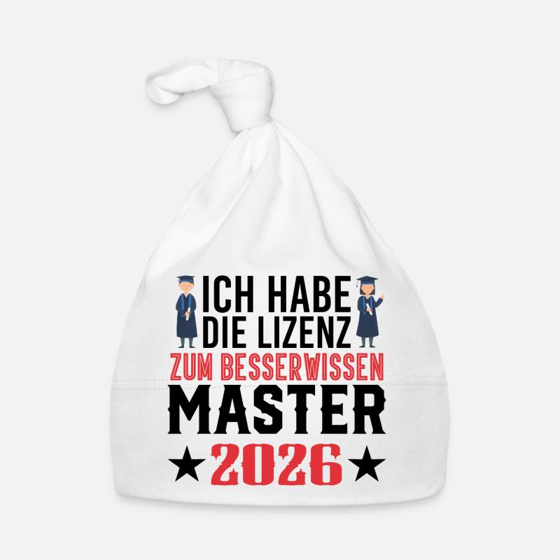 Master 2026 Diplôme Bonnet bio Bébé