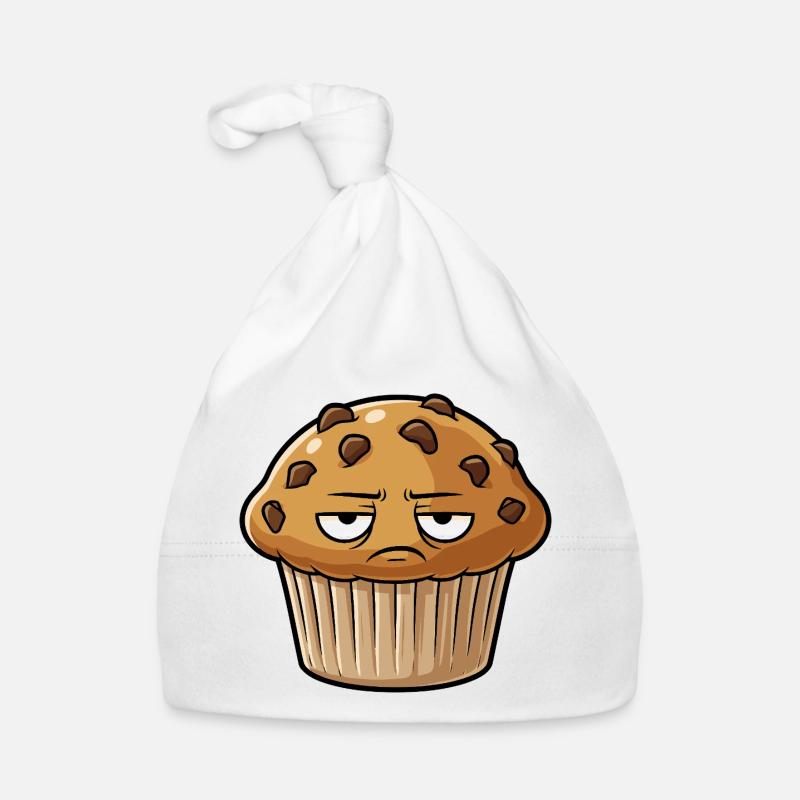 Grimmiger Muffin Gesicht Baby Bio-Mütze