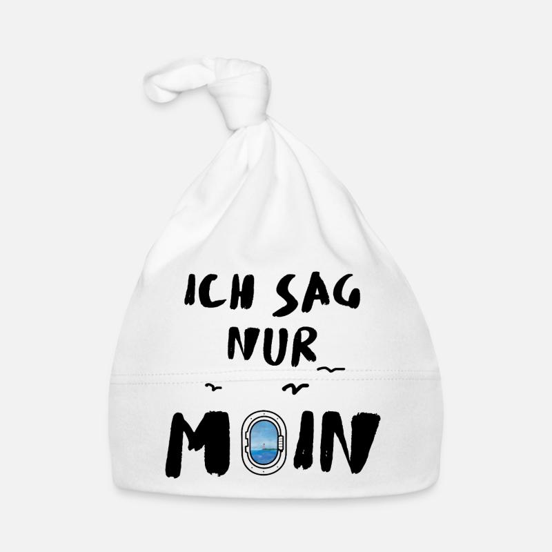  ich sag nur moin  Baby Bio-Mütze