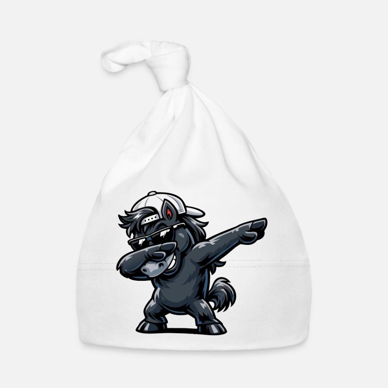 Dabbing Horse Organic Baby Cap
