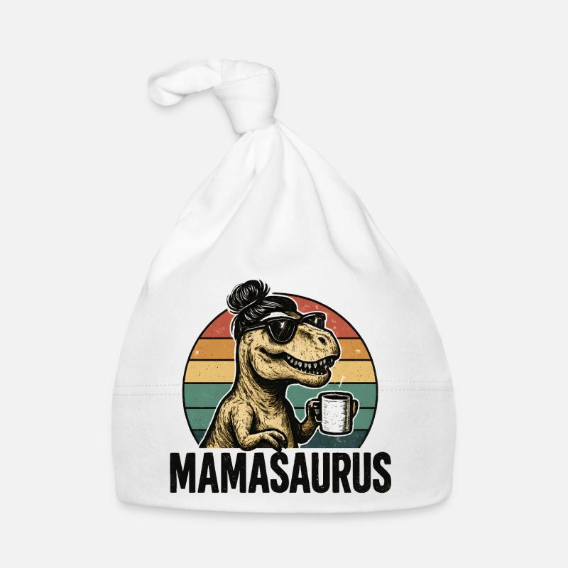 Mamasaurus Mama Mutter Geschenkidee Humor Lustig Baby Bio-Mütze