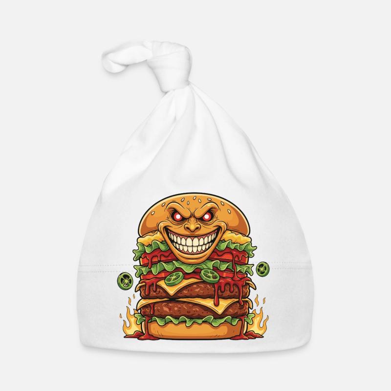 Flammenburger Dämon Baby Bio-Mütze