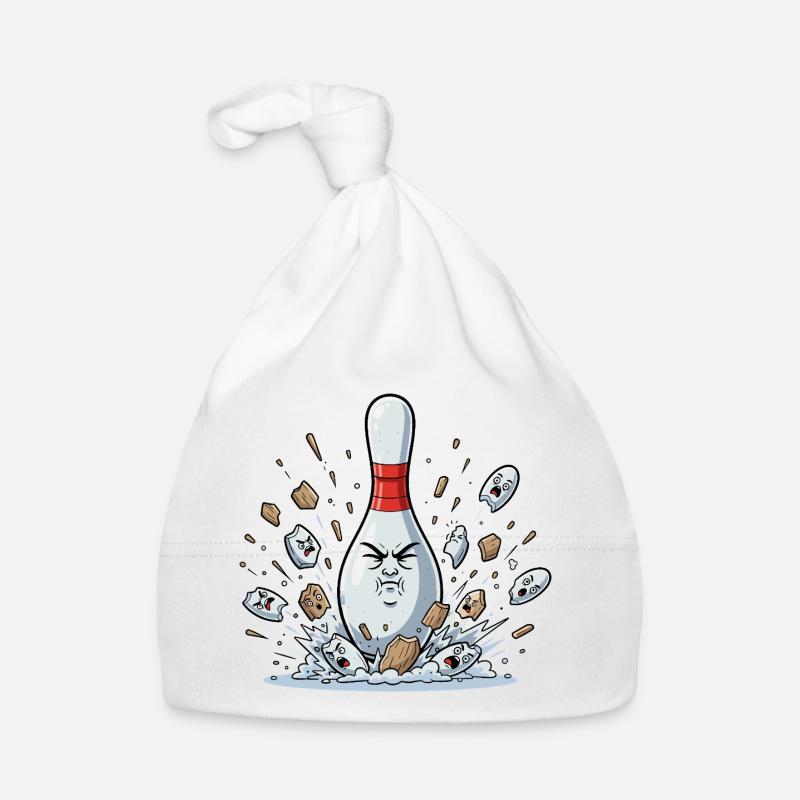 Exploding Bowling Pin Cartoon Organic Baby Cap