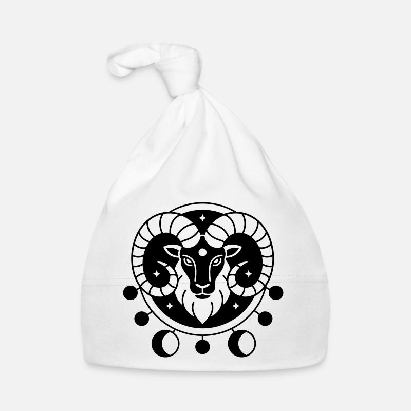 Tierkreiszeichen Widder Baby Bio-Mütze
