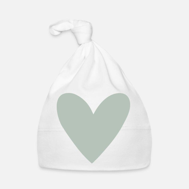Vert Cœur Sauge Bonnet bio Bébé