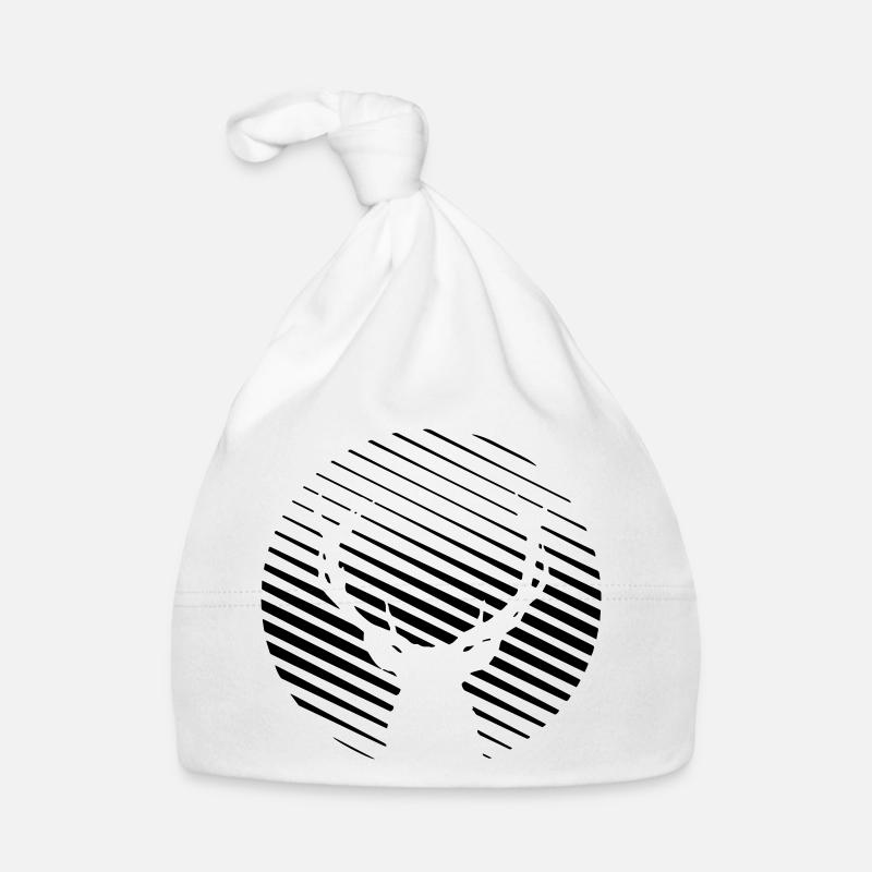 DEER - Organic Baby Cap - white