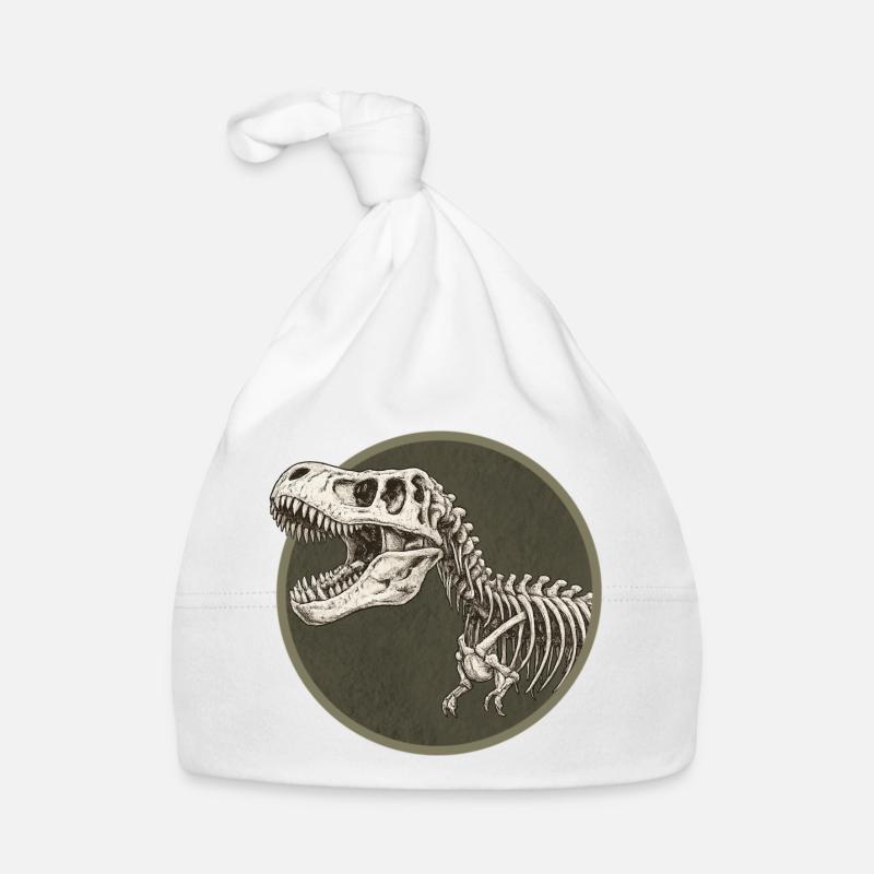 Dinosaurier - Baby Bio-Mütze - Weiß