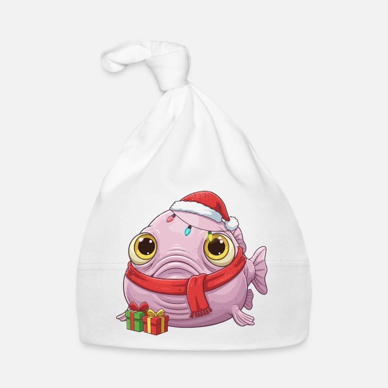 Drôle de Poisson-Blobfish - Noël avec... Bonnet bio Bébé