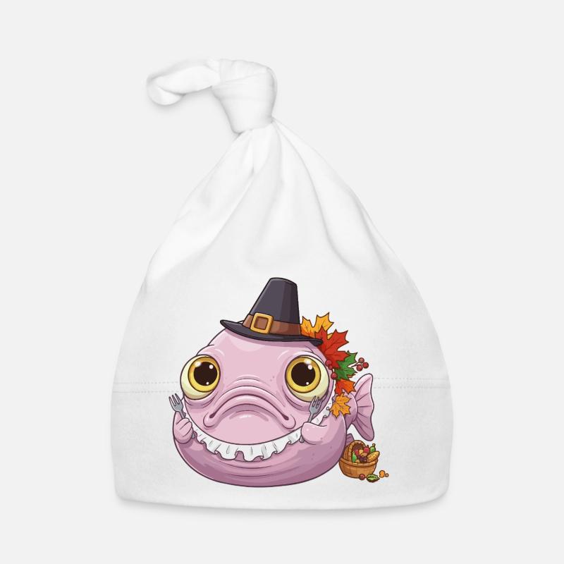 Drôle de poisson-blobfish - Automne et Thanksgiving Bonnet bio Bébé