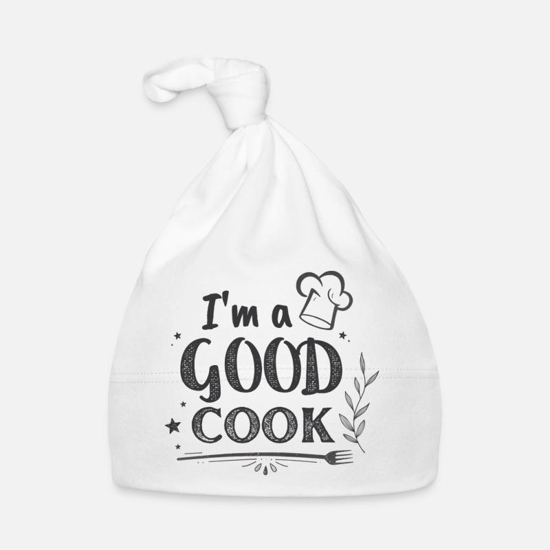 Im a GOOD COOK Chef Chalk Bonnet bio Bébé