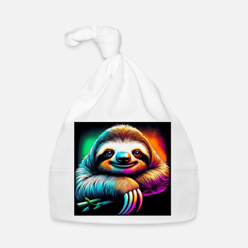 sloth Organic Baby Cap