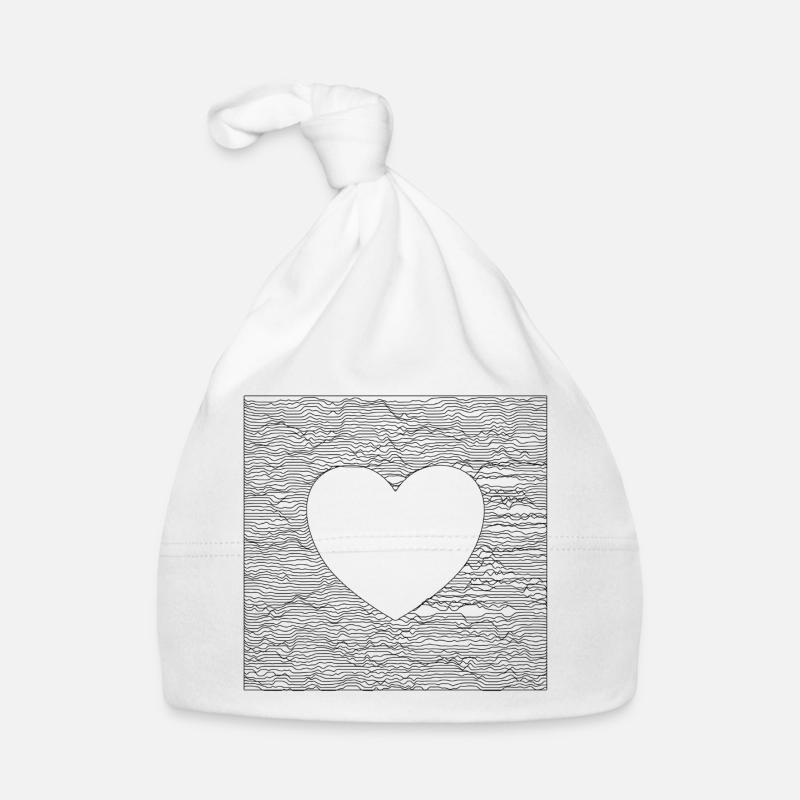 Cœur Tranquille - Noir Bonnet bio Bébé