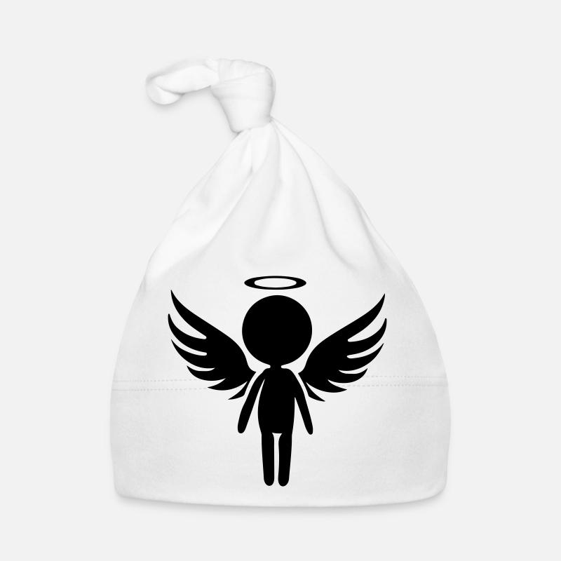 Angel Symbol Organic Baby Cap