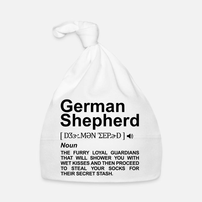 Deutscher Schäferhund Bedeutung Baby Bio-Mütze