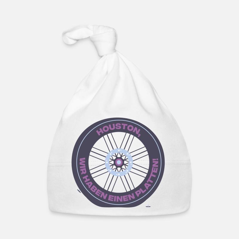 Blague sur la plaque de pneu de vélo à Houston Bonnet bio Bébé