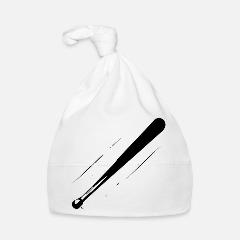 Baseball Bat Sketch Organic Baby Cap