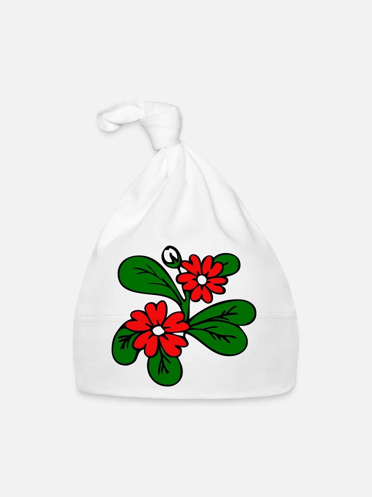 Fantasme de la Fleur - Bonnet bio Bébé - blanc - Devant