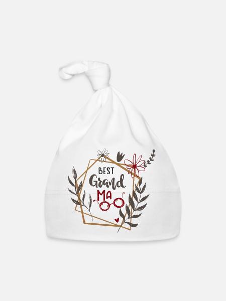 Meilleure mamie - Bonnet bio Bébé - blanc - Devant