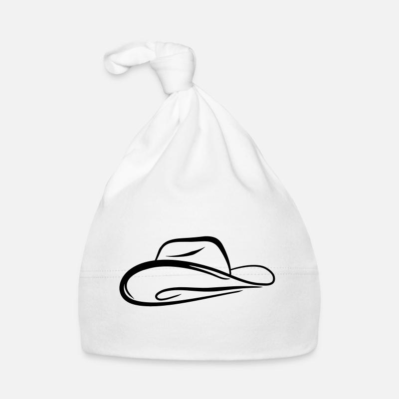 Skizze Cowboyhut Baby Bio-Mütze