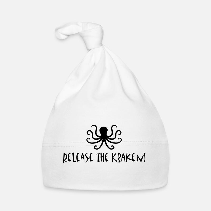 Release the Kraken - Organic Baby Cap - white