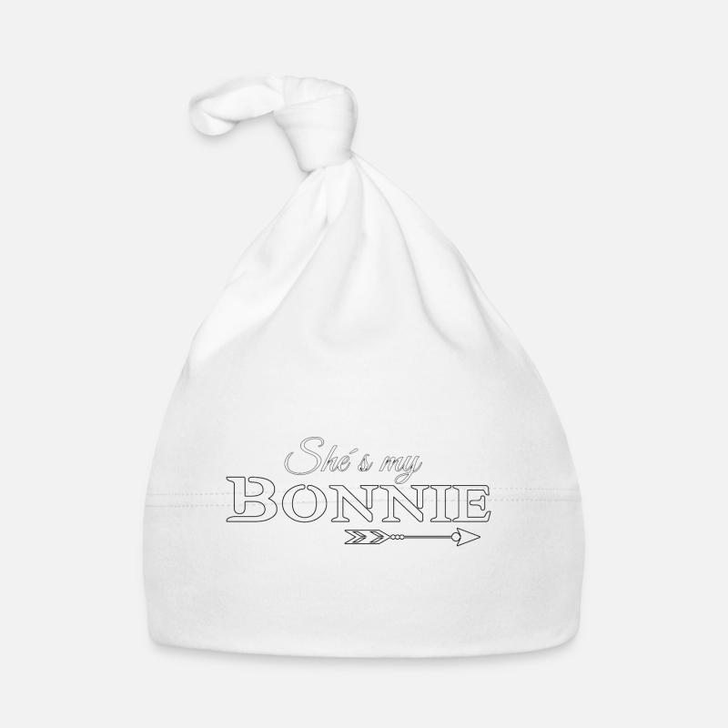 Bonnie & Clyde 2 (part1) Partnerlook love Geschenk Baby Bio-Mütze