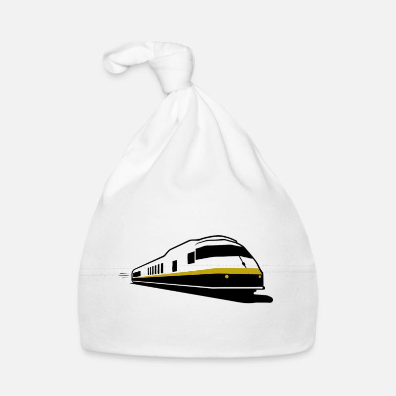 TRAIN - Zug  - Chemin de fer Baby Bio-Mütze