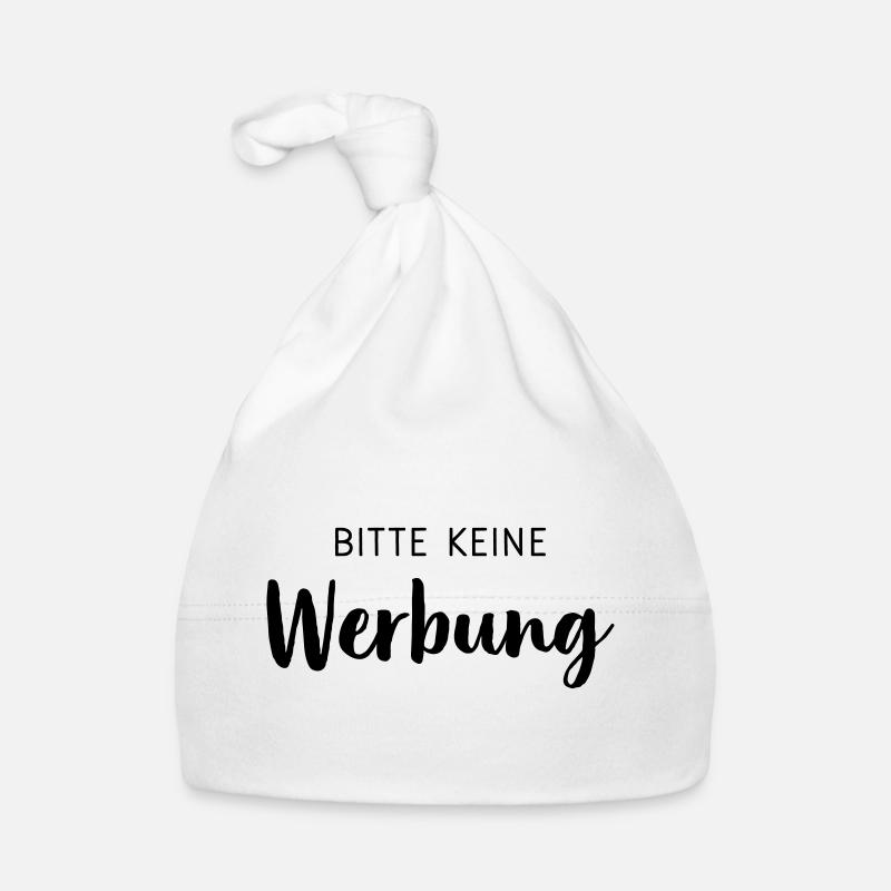 Bitte keine Werbung Aufkleber Briefkasten Baby Bio-Mütze