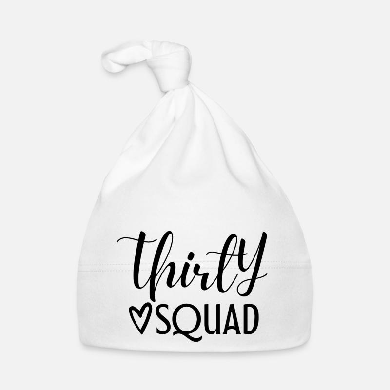 30th birthday squad Organic Baby Cap