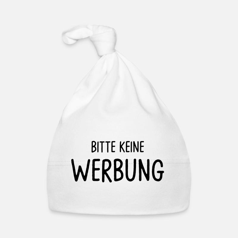 Bitte keine Werbung Baby Bio-Mütze