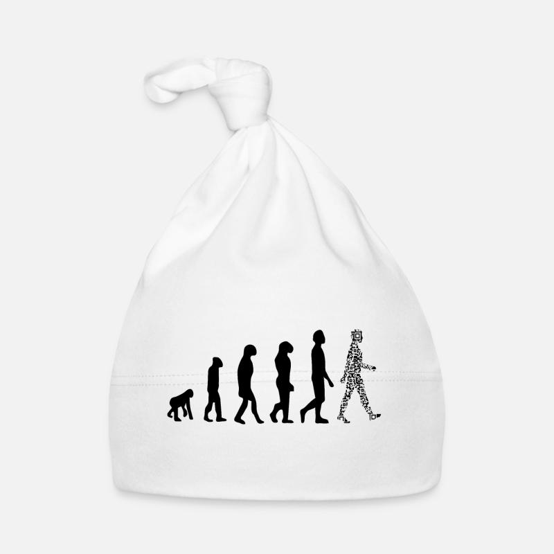 Evolution QR code - Humour pass sanitaire Bonnet bio Bébé